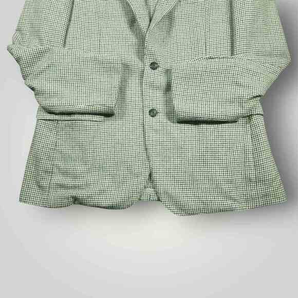 Paul Stuart Blazer Sport Coat Mens 42R Angora Dapper Deconstructed Houndstooth - Picture 7 of 11
